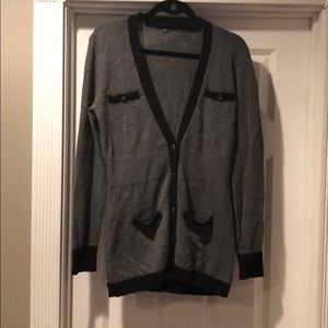 Vince black and grey cardigan size medium